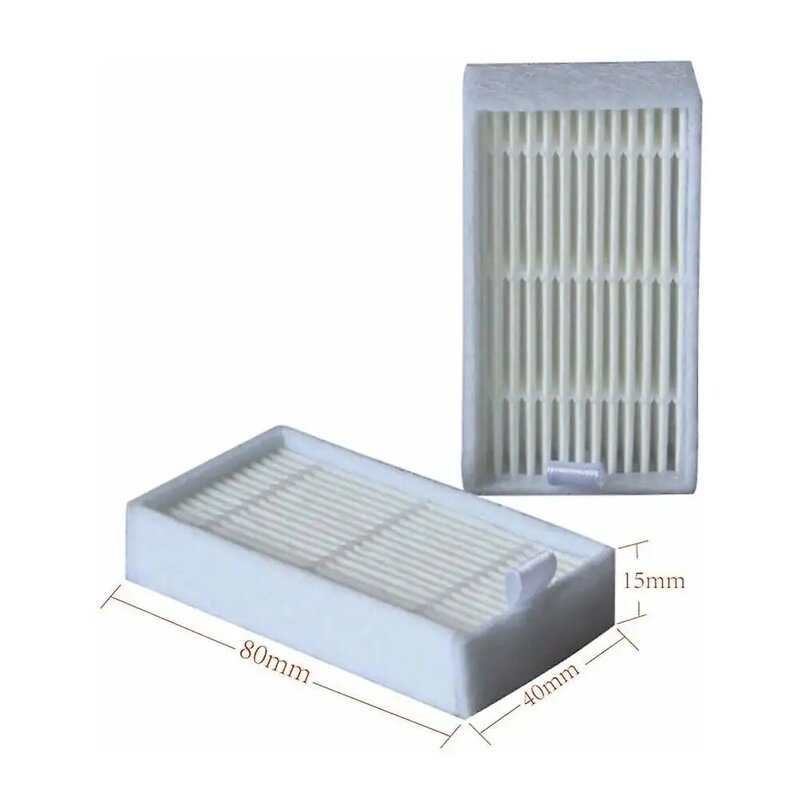 Ilife-cepillo lateral y 12 filtros Hepa para aspiradora Ilife V3, V3s, V5, V5s, V5s Pro, 10 unidades