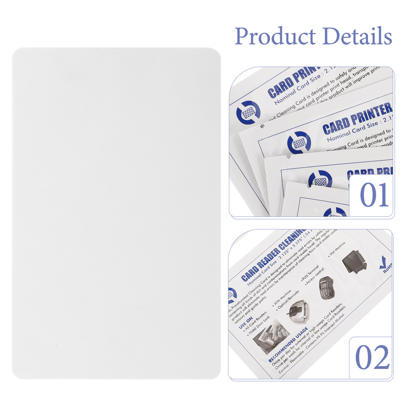 Multipurpose Terminal Cleaning Tool, Card Reader, Impressora Cleaner, Pos, 5Pcs