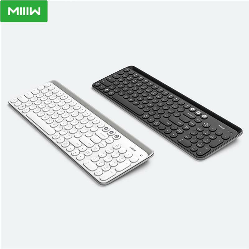 MIIIW-teclado multisistema con modo Dual, accesorio con 104 teclas, 2,4 GHz, compatible con Bluetooth, inalámbrico, ligero, para ordenador, portátil y tableta