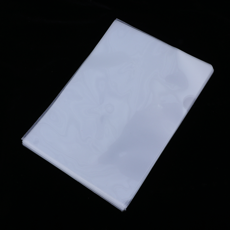 โฟลเดอร์เอกสารใส12ชิ้นโฟลเดอร์พลาสติกชนิด L คัดลอกโครงการที่ปลอดภัยกระเป๋าเราตัวอักษร/ขนาด A4ในไฟล์สีโปร่งใส