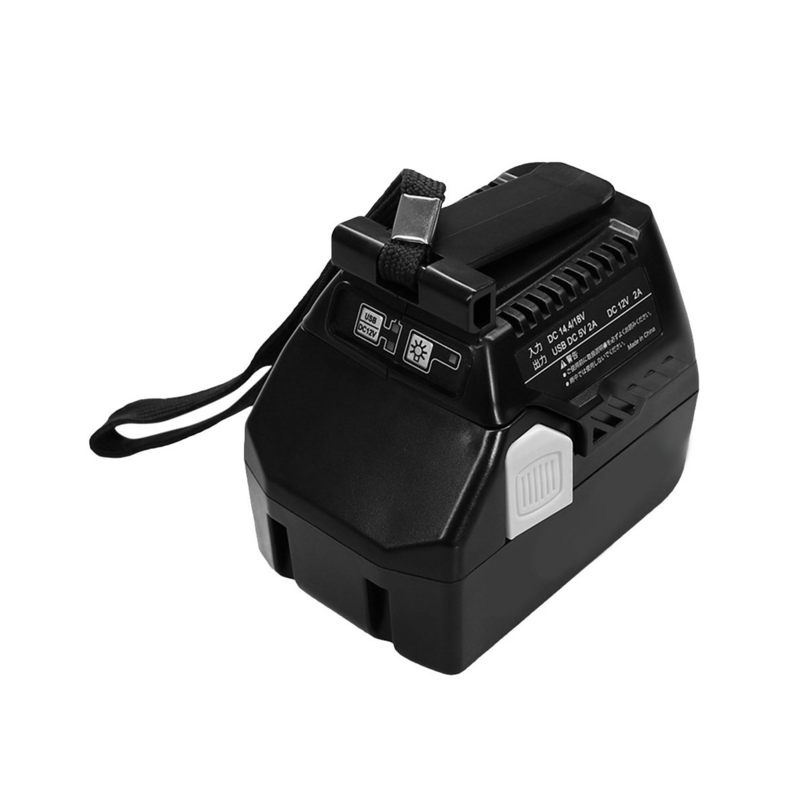 BSL1830 Power Bank adaptor USB untuk HITACHI BSL18UA (SA) 14.4 v-18 V baterai Lithium EBM1830 BSL1415 lampu LED dapat disesuaikan