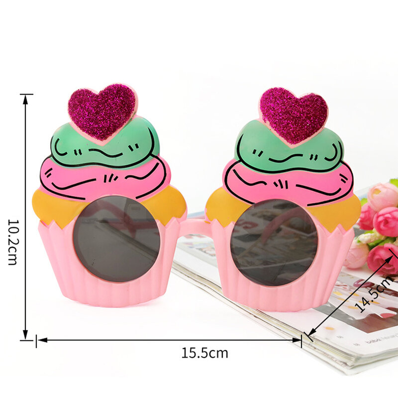 Birthday Party Glasses Funny Candle Sunflower Rainbow Sunglasses Happy Birthday Photo Booth Props Supplie Kids Favor Party Decor