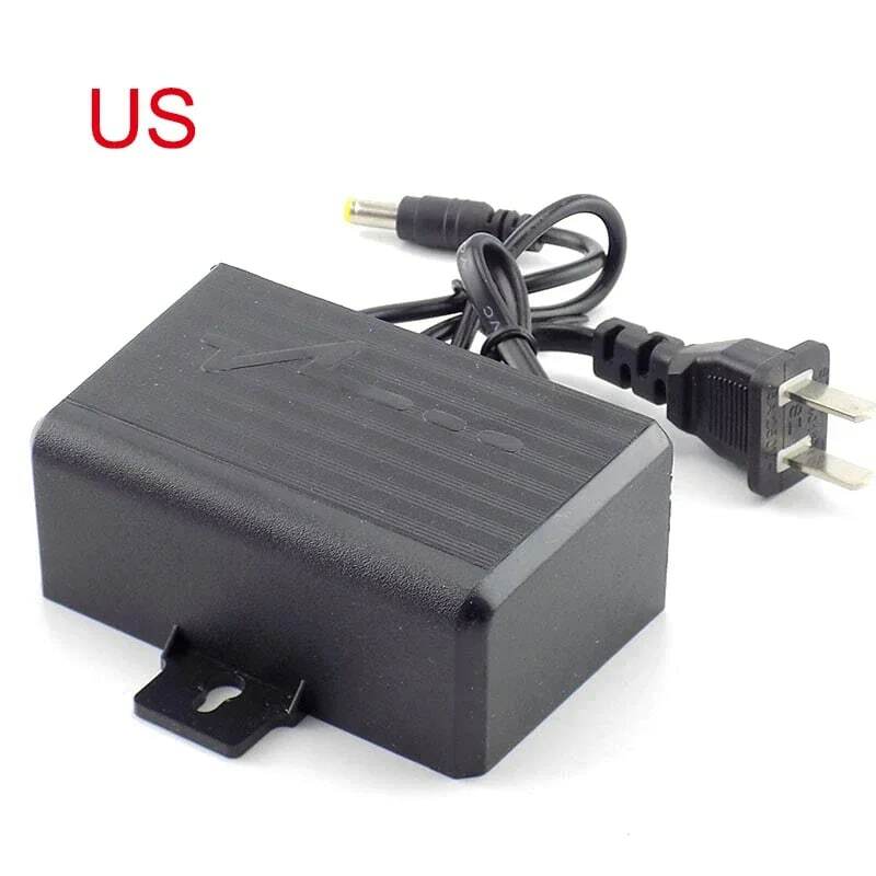 Adaptador de fuente de alimentación para cámara CCTV, cargador de enchufe impermeable para exteriores, UE y EE. UU., CA/CC, 12V, 2a, 2000ma