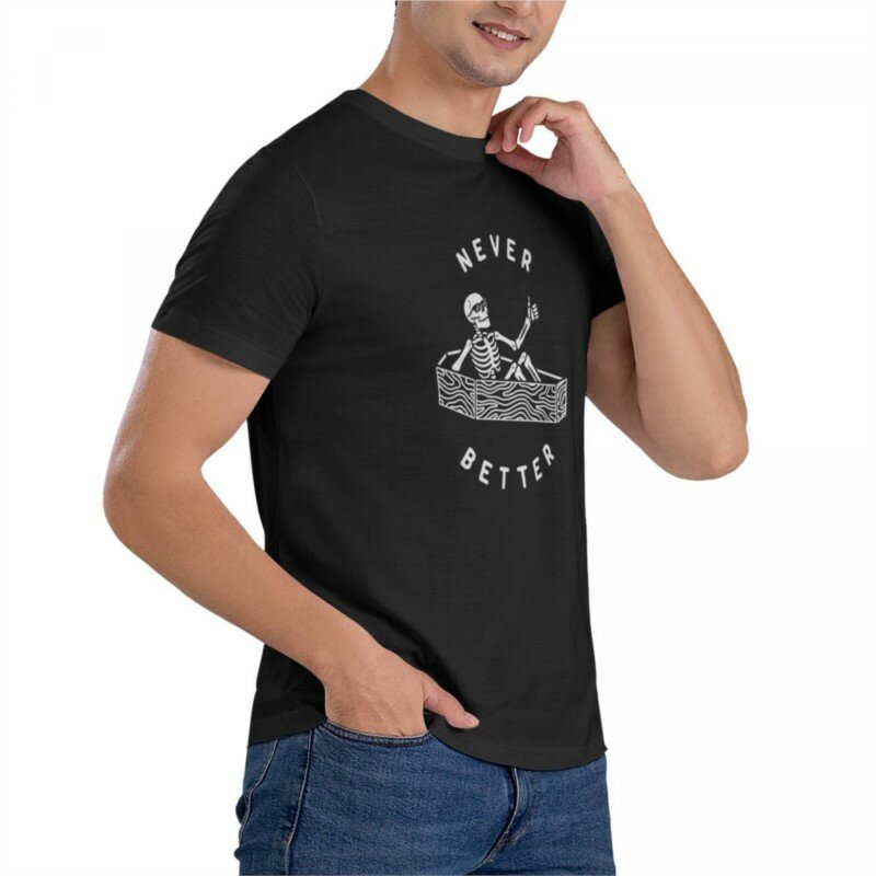 Camiseta de algodón para hombre, camisa clásica, personalizada, grande y alta