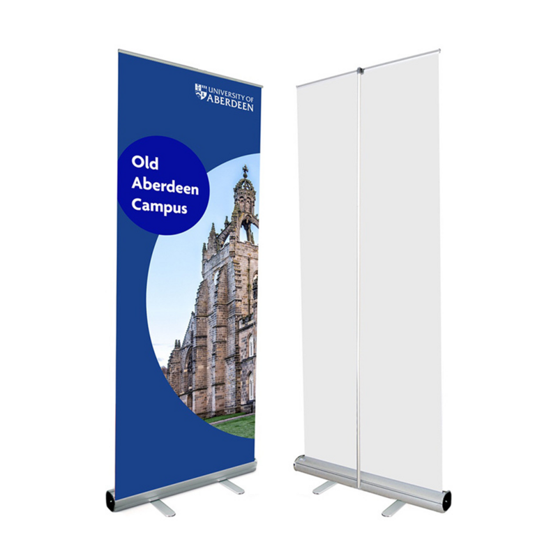 Custom LOGO Portable Advertising PVC Poster Display Floor Standing Sign Roll Up Screen Banner for Shop Promotion Bulletin Board