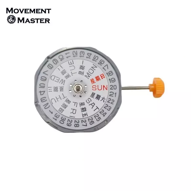 Aksesori mousif jam tangan gerakan kuarsa tiga jarum gerakan kalender ganda MIYOTA 1M02 asli baru
