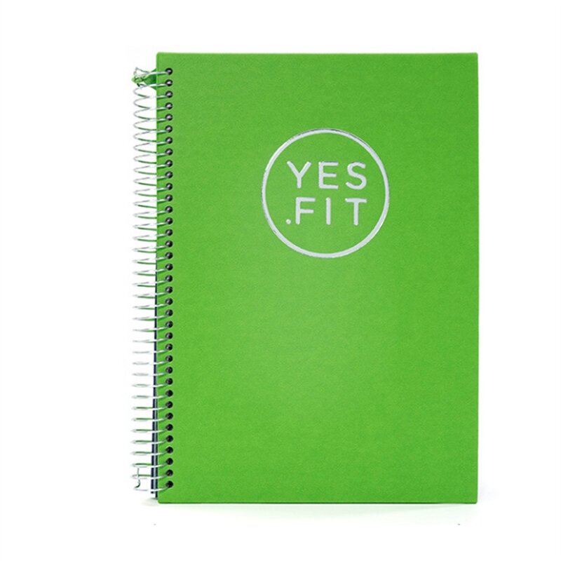 Fitness Journal Workout Planner Gym Notebook,Workout Tracker, quaderno per esercizi per uomo donna accessori per allenamento (verde)