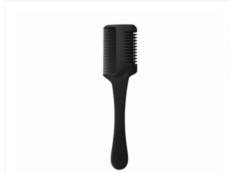 1 buah sisir pemotong rambut sikat rambut dengan pisau cukur pemotong penipis pemangkas rambut Salon alat penata DIY Tagliacapelli 트 成트