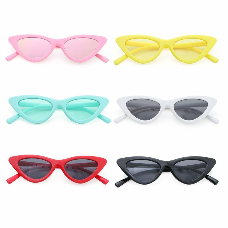Imprezowe słodkie okulary w stylu Retro kocie oko okulary przeciwsłoneczne dla malucha okulary przeciwsłoneczne dla dzieci