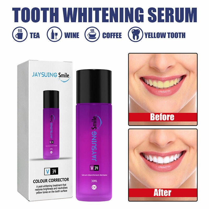 Teeth Whitening Essence, Ilumine os dentes, Remova a placa, Higiene Oral, Respiração fresca, Bleach bucal, Ferramentas de cuidados dentários, 30ml