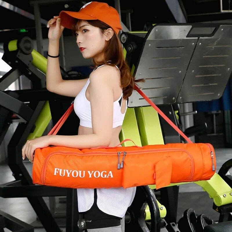 Yoga Mat Storage Bag Female Multiple Pockets Waterproof Sports Fitness Yoga Bag Large Capacity Lightweight Yoga Mat Carrier Case