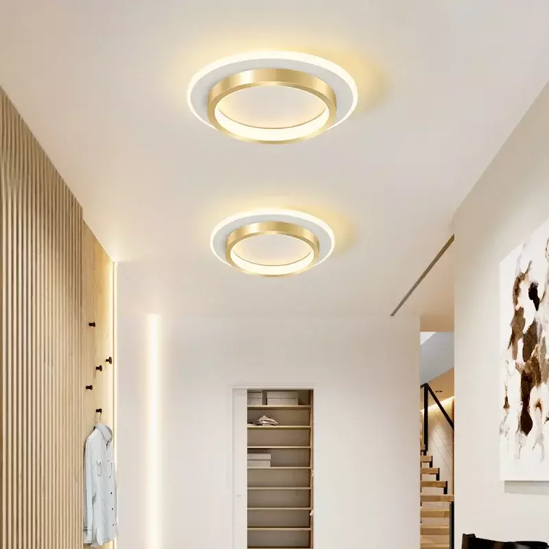 Lampu langit-langit lorong LED, lampu kilau perlengkapan pencahayaan untuk koridor, tangga, balkon, kamar tidur, Modern