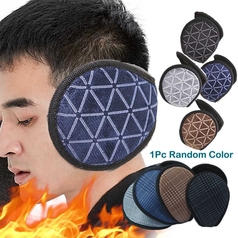 1Pc Thermal Plush Earmuffs Men Women Winter Warm Thicken Ear Warmer Outdoor Cycling Cold Protection Ear Cover