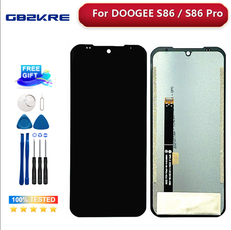 New Original DOOGEE S86 Pro LCD + Touch Screen Digitizer Display Module Repair Replacement Part For DOOGEE S86 Screen 6.1 Inch