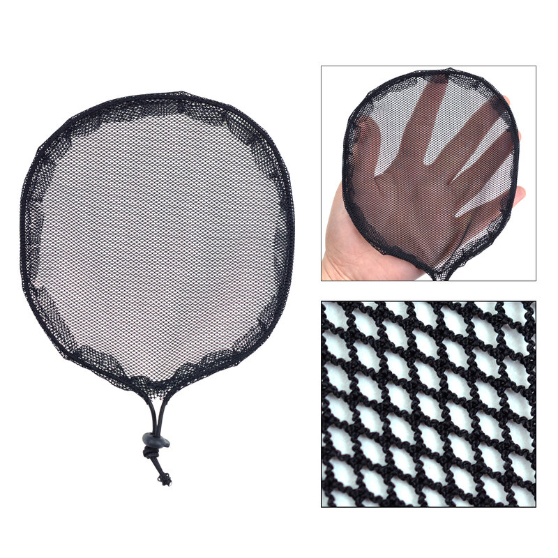 1 piece Round/Square Ponytail Hair Net with Adjustable Strap Base Wig Cap for Making Ponytail Afro Puff Wig Accessories