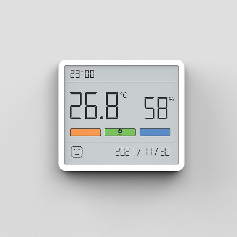 مقياس حرارة رقمي 3.67 بوصة من DUKA Atuman ، مستشعر درجة الحرارة والرطوبة ، شاشة TH1 LCD ، مقياس حرارة غرفة الطفل داخل المنزل