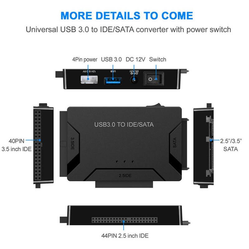 Zilkee-Convertisseur Ultra USB 3.0 SMiHDD SSD, disque dur, transfert de données, câble adaptateur SATA, nouveau