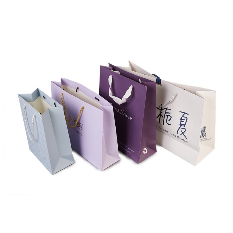 Prodotto personalizzato, sacchetto di carta per imballaggio sacchetto di carta per la spesa personalizzato con il tuo Logo bianco nero marrone