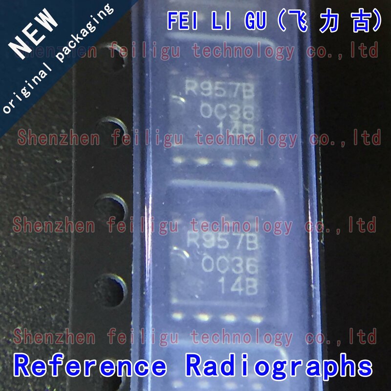 1 ~ 30 buah 100% baru asli chip # H0 chip rna5olo layar sutra R957B paket SOP8 CIP detektor tegangan