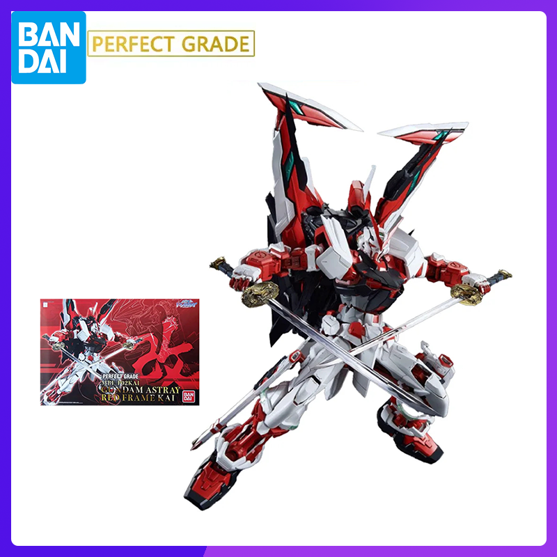 Bandai af 1/60 MBF-P02 Gundam Astray Red Frame Kai Original Anime Figure Model Toys Boy Action Collection Assembly Butter