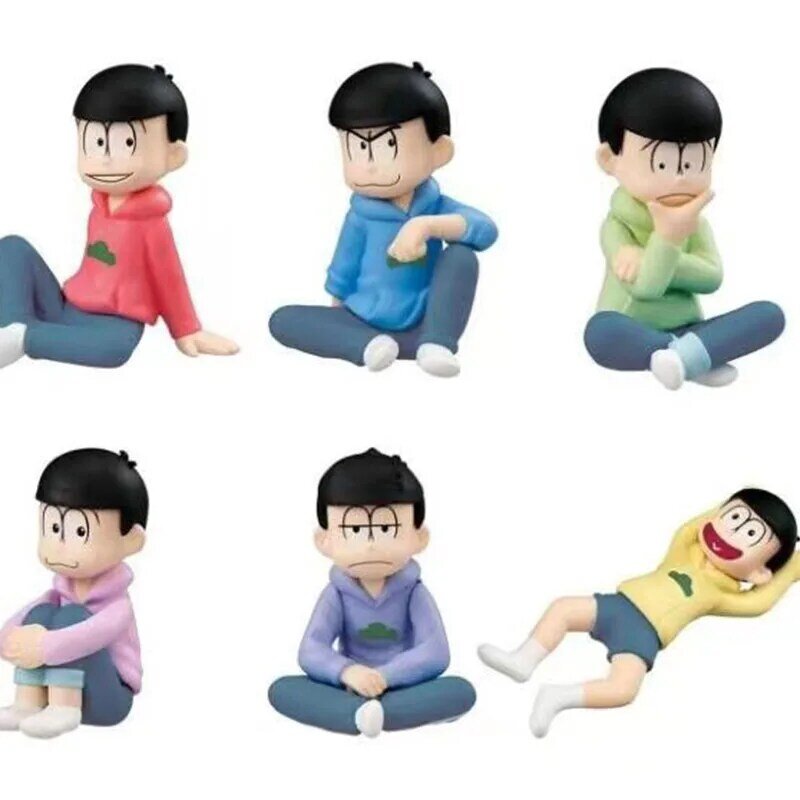 6 braci Osomatsu San 5cm Mr osomatsu san Karamatsu Ichimatsu Mini figurki z PVC zabawka-model do kolekcjonowania