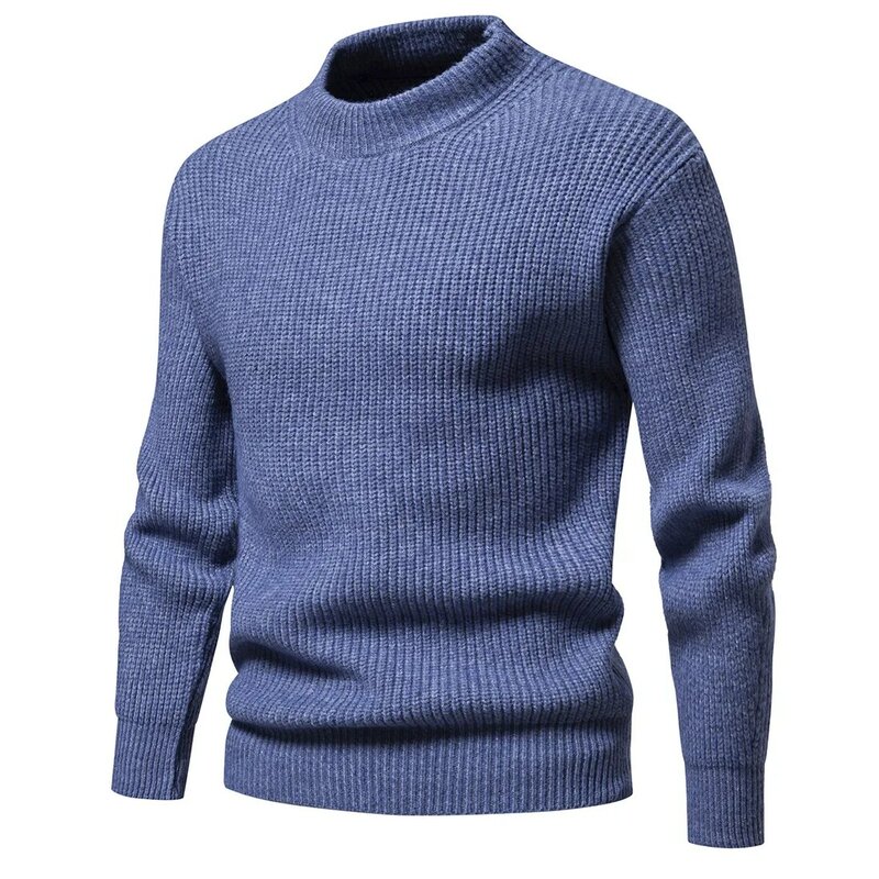 2023 męskie swetry z długim rękawem podstawowe bluzki Sueter Masculino casualowe białe ciepła dzianina jesienne pulower w stylu Harajuku
