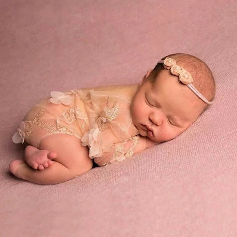 Puntelli per fotografia neonato tuta fotografica per bebè in Organza