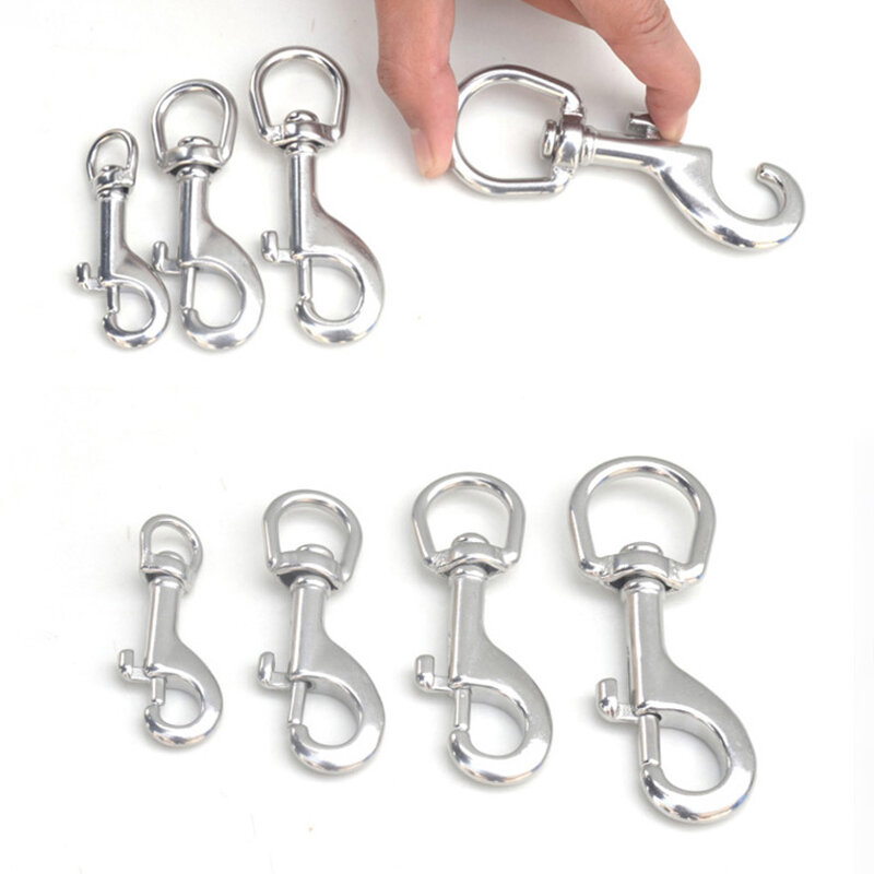 A2 Stainless Steel Single End Snap Hook Diving Buckle Pet Hook Chain 65mm 70mm 80mm 90mm 105mm 115mm