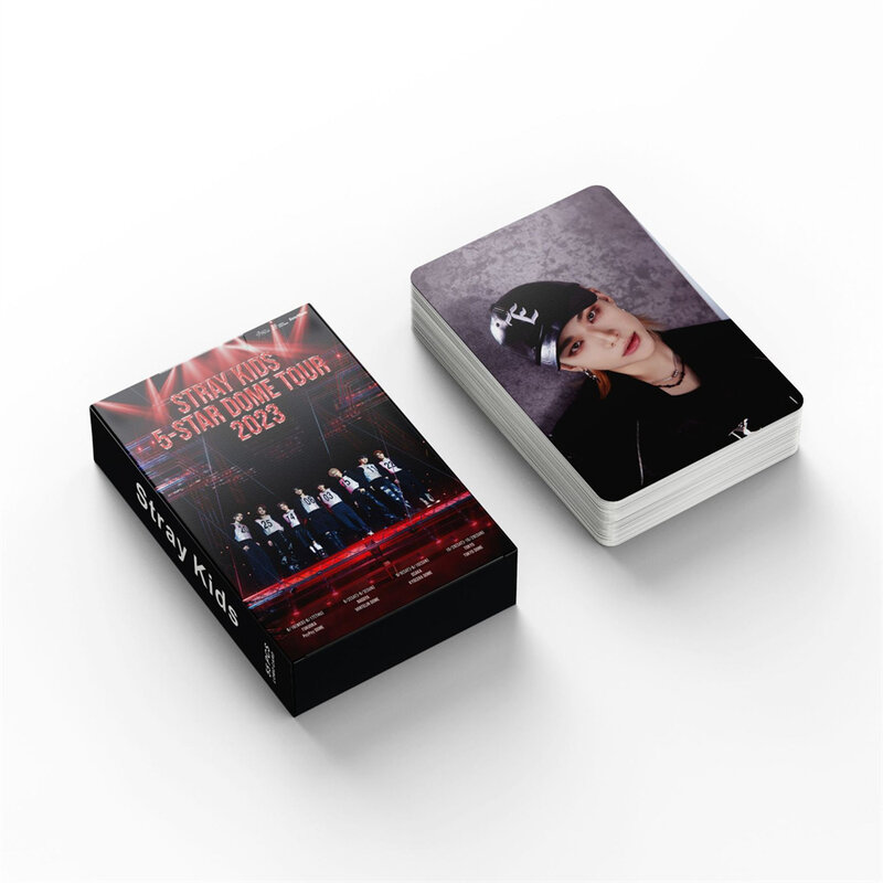 55pcs Kpop StrayKids Photocard Albums 5 STAR DOME TOUR Lomo Card CHANGBIN Hyunjin Postcard for Fans Gift Collection
