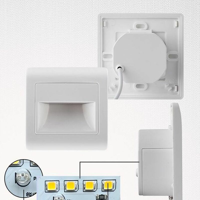 Embutido Casa Durável Levou Rader Sensor, Escada Inteligente Luz, Step Lamp, Lâmpada de Assoalho, Luz Noturna