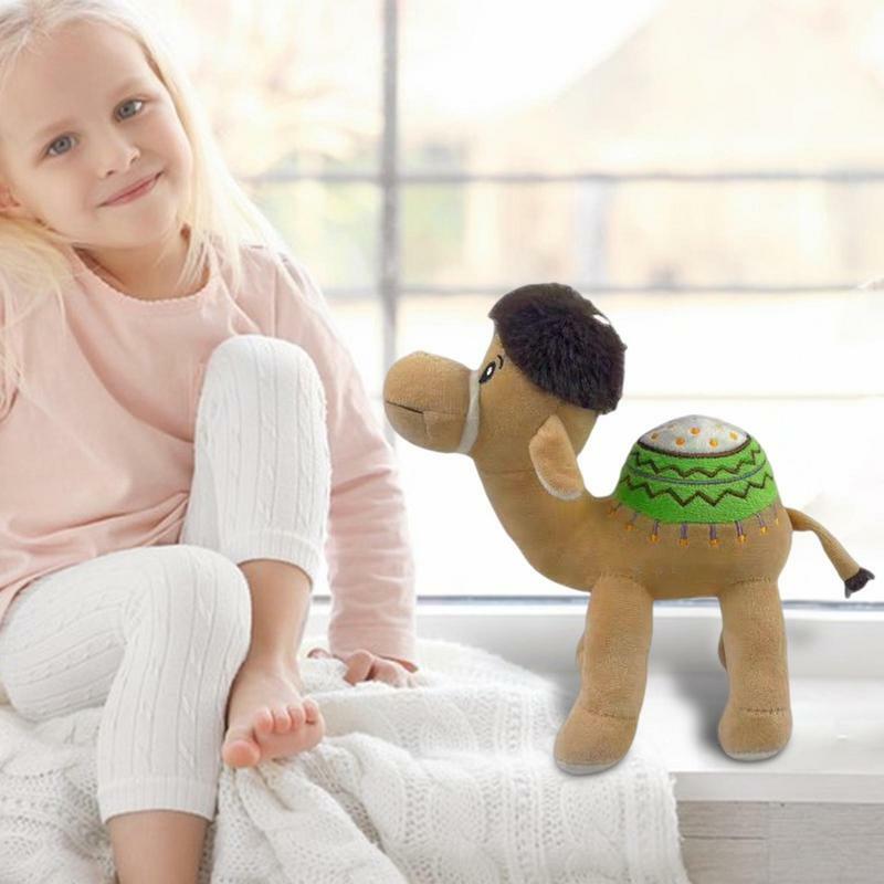 Juguete de peluche cam-el realista para niños, Animal de peluche suave y cómodo, almohada Huggable, regalo de cumpleaños