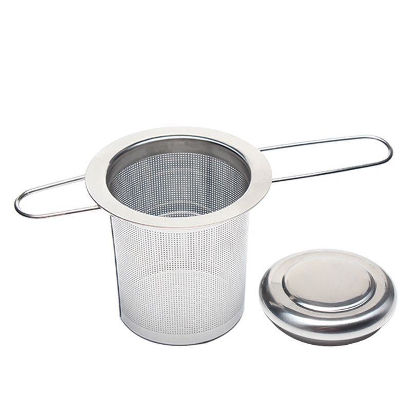 Infusore per tè in acciaio inossidabile accessori da cucina in rete d'argento densità sicura colino da tè riutilizzabile strumenti per il tè alle erbe Acces