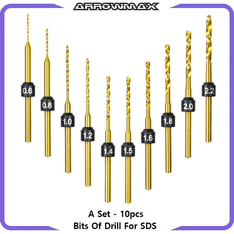 ARROWMAX набор из 10 сверл (для SDS)