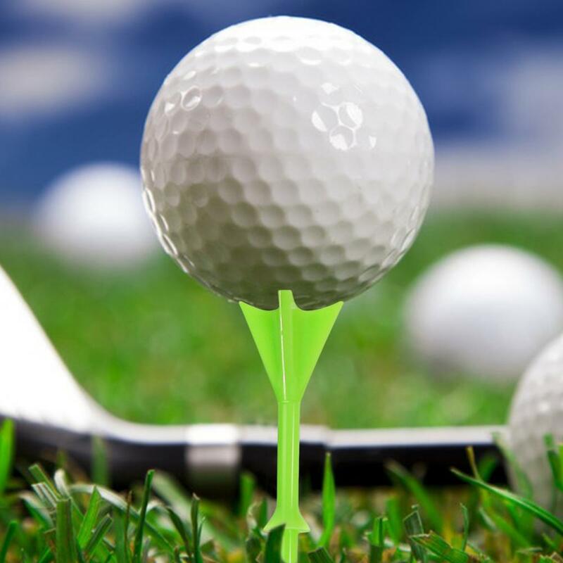 Bright Color Plastic Golf Tees, baixa fricção, leve, portátil Short Golf Tees, ferramentas de treinamento, Golf Practice Aid, 20pcs
