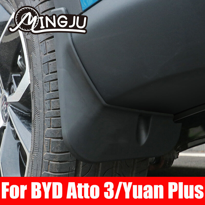 Untuk BYD Atto 3 Yuan Plus 2022 2023 Seri Pelindung Lumpur Mobil Dimodifikasi dengan Pelindung Roda Ban Dekoratif Baru
