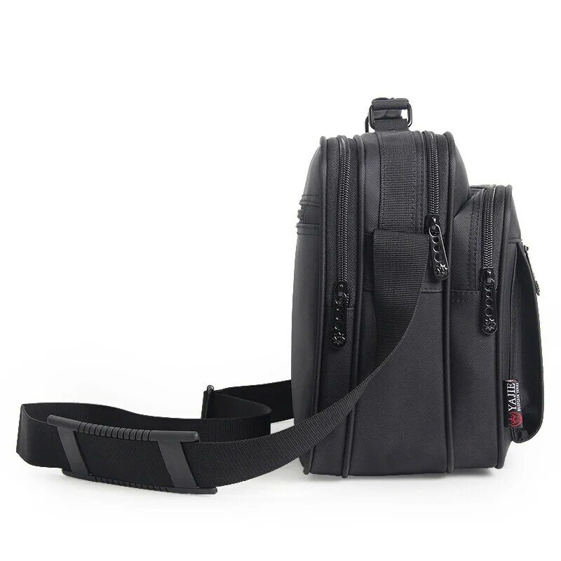 OYIXINGER-maletín de varios tamaños para hombre, bolso de hombro impermeable Oxford para ordenador portátil de 9-14 ", IPAD, de negocios, color negro