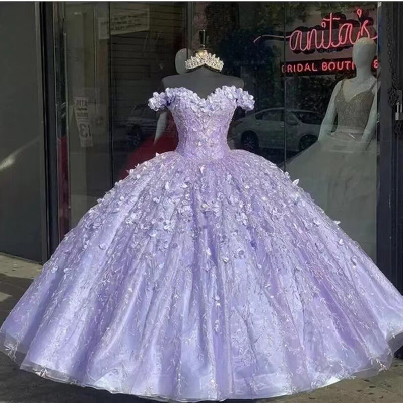 Женское бальное платье с аппликацией GUXQD, элегантное бальное платье из тюля для выпускного вечера и вечеринки, бальное платье для торжественных случаев, 15 лет