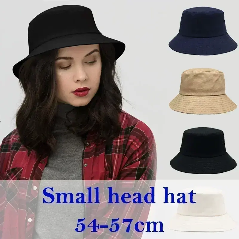 ビッグヘッド男大型バケット帽子の少年60-63センチメートルプラスサイズ夏漁師キャップ女性の54-57センチメートル純粋なコットンパナマUPF50 + 太陽の帽子