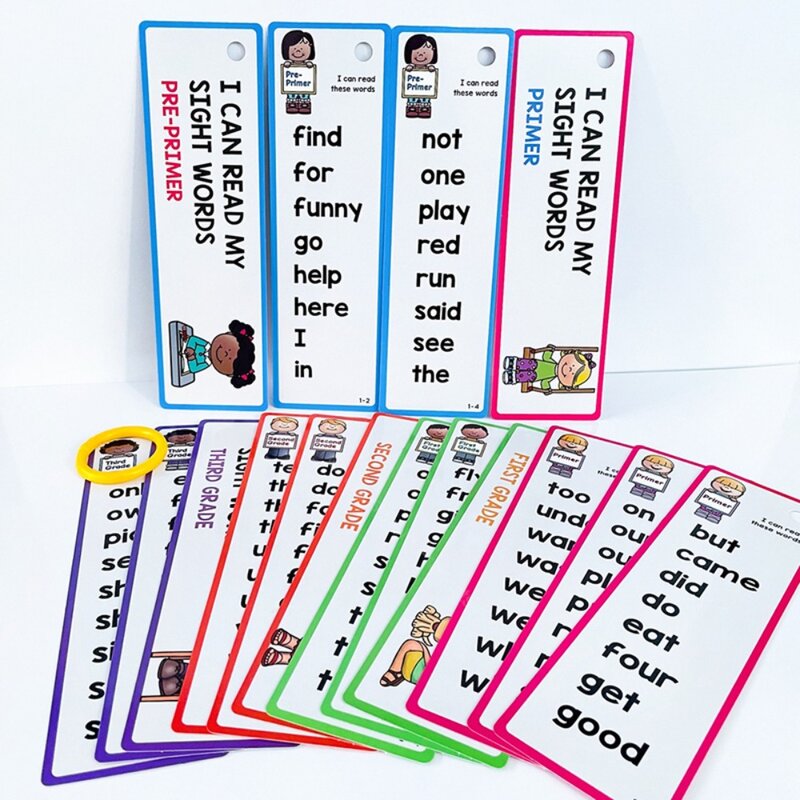Tarjetas Montessori para Aprendizaje de palabras, Flashcards de palabras comunes, lista de palabras
