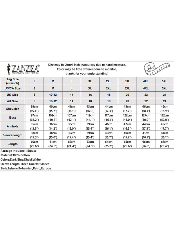 ZANZEA 루즈핏 할로우 아웃 우아한 레이스 패치워크 상의, 단색 3/4 러플 슬리브, 캐주얼 여성 블라우스, 2024 여름