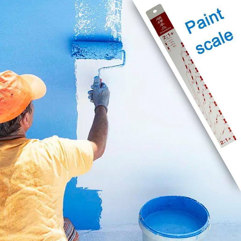 Alumínio Paint Mixing Régua com Escala Bar, Standard Steel Paint Mixing Tool para SUVs e RVs Car