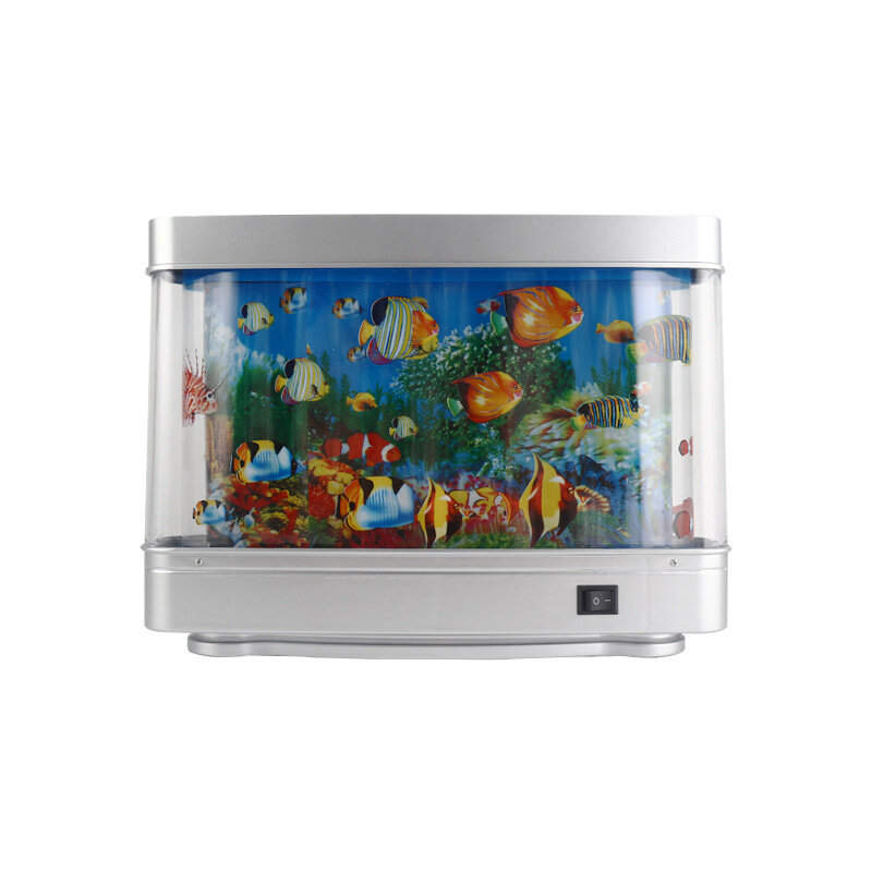 Lampa do akwarium lampa krajobrazowa Led sztuczne akwarium dekoracja podwodny świat projektor domowe nocne światło ryb z widokiem na morze