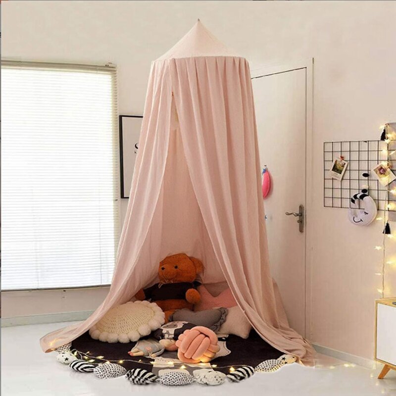 Tenda a baldacchino per letto per bambini Decor & Reading Nook per bambini-Pink children's For Girls Room