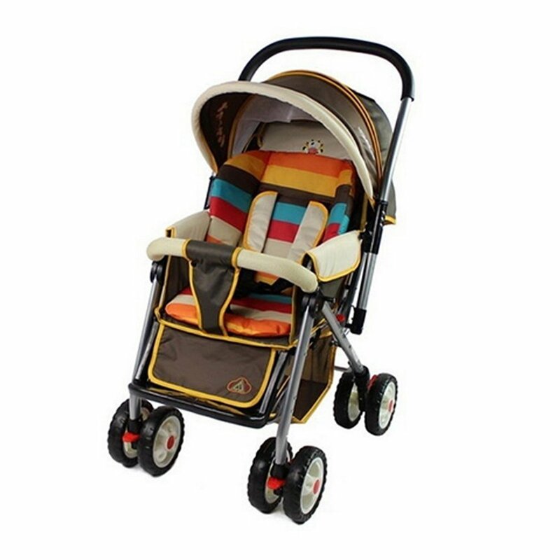 Baby Anti-Slip Rainbow Stroller Mat, Almofada do assento do carrinho da criança, Almofada barata, Cadeira infantil, Almofada do carro, Acessórios quentes