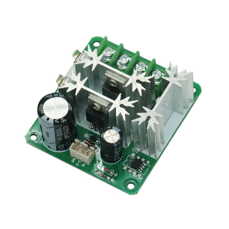 Controlador de velocidad del Motor de CC, placa de desarrollo de interruptor regulador de velocidad PWM, ancho de pulso, 6-90V, 15a
