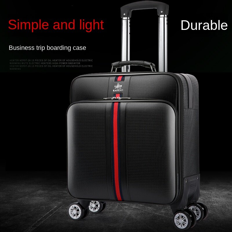 18-inch cabin suitcase Business Travel 18-inch Rolling Luggage Lightweight Carry-On Suitcase with Spinner Wheels