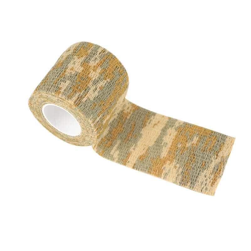 Auto-adesivo não-tecidos de camuflagem, caça suprimentos, tecido durável, 4,5x5cm, 1/12 Rolls