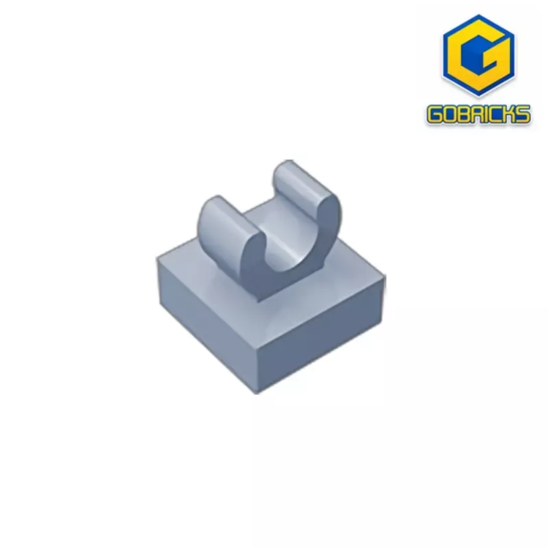 Gobricks GDS-818 Tile especial com clipe, bordas arredondadas, compatível com Lego 15712 2555, Edifício Educacional DIY, 1x1