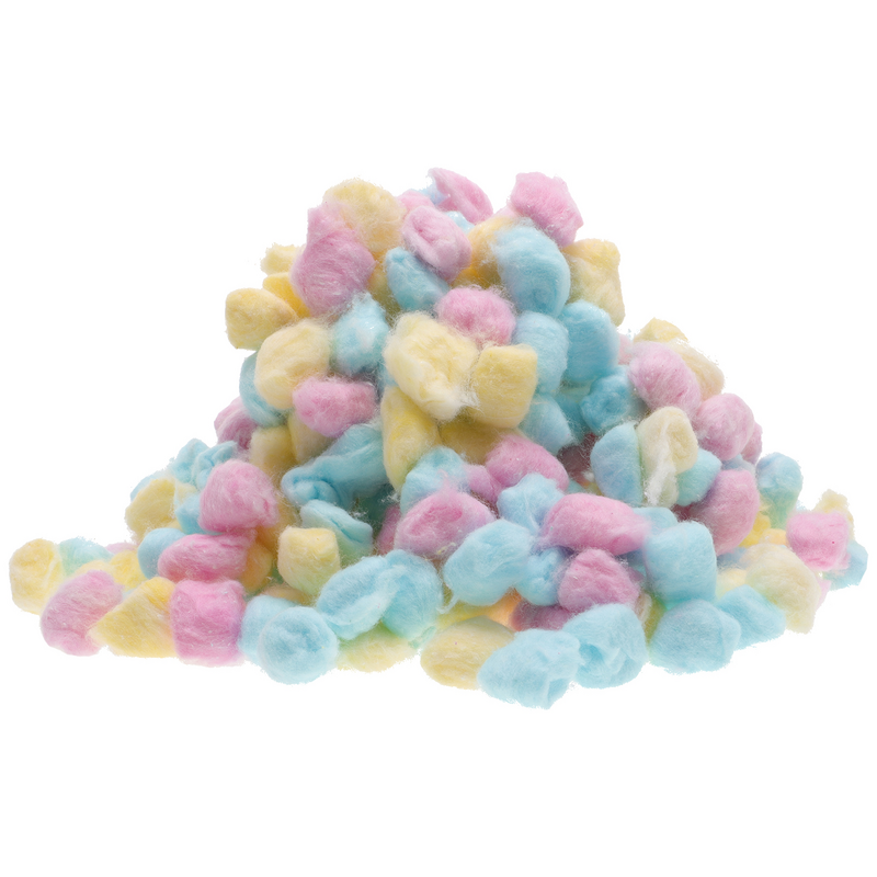 Baby Colorful Cleaning Cotton Balls Ball Pink Balls for Face Cleansing Fuzzy Crafts Newborn Pure High-quality Colorful