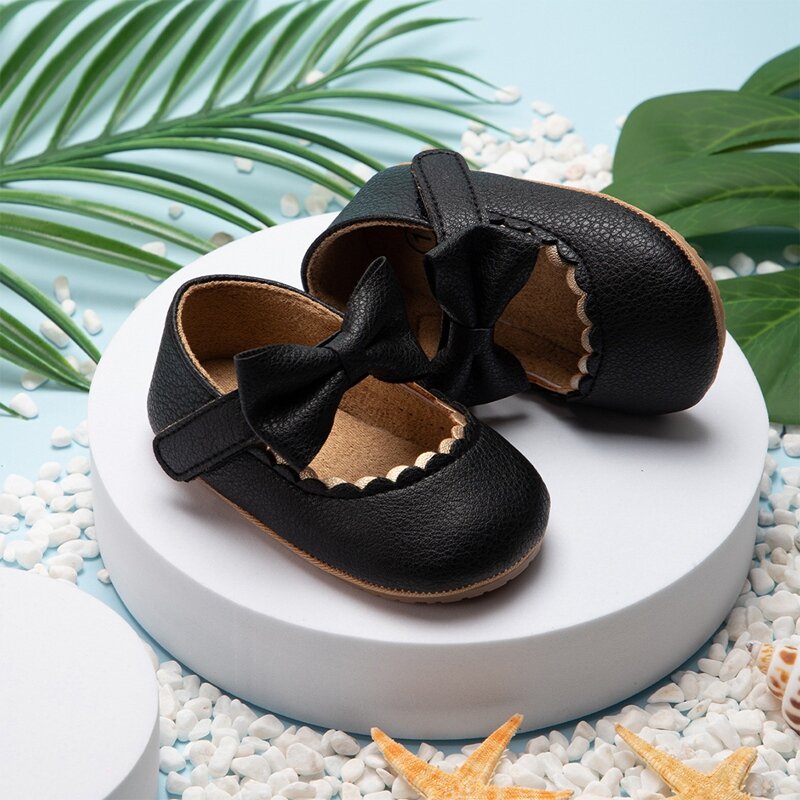 Baby Girl Princess Shoes Mary JaneS Flats Light Non-Slip Toddler Shoes Family Party Outdoor Travel Casual Children'S Shoes